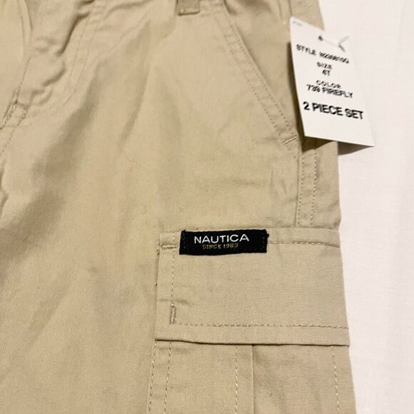 Nautica Shorts Toddler 4T Cargo Shorts Khaki - Picture 3 of 15